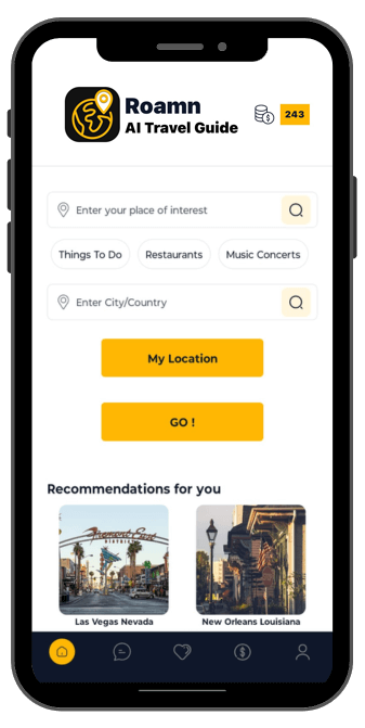 Roamn AI Travel Guide’s Itinerary Builder