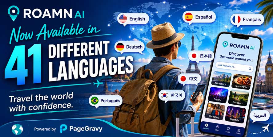 private travel app in 41 different languages